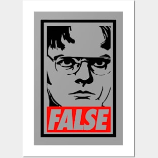 Dwight Schrute False Posters and Art